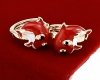 exclusive swarovski gold-plated earrings